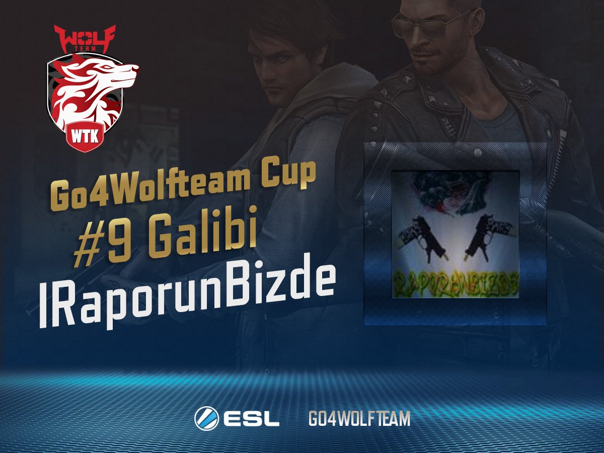 ESL_Turkiye's tweet photo. Yeni bir haftalık Şampiyon var!
Tebrikler lRaporunBizde 🇹🇷🔥
#Go4Wolfteam #go4WT #WTK2018 https://t.co/BjijJfYe1i