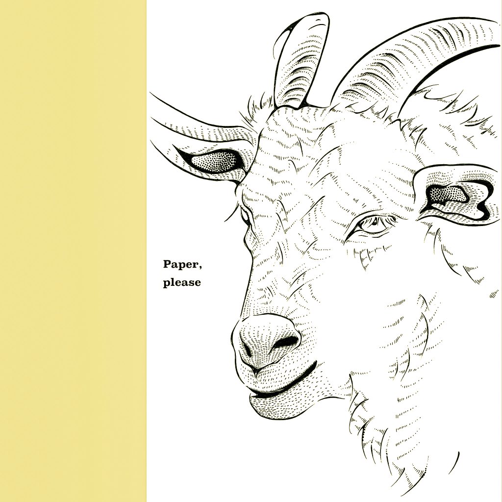 安藤かえ Kae Ando ヤギ 山羊 イラスト Goat Capricorn Illustration