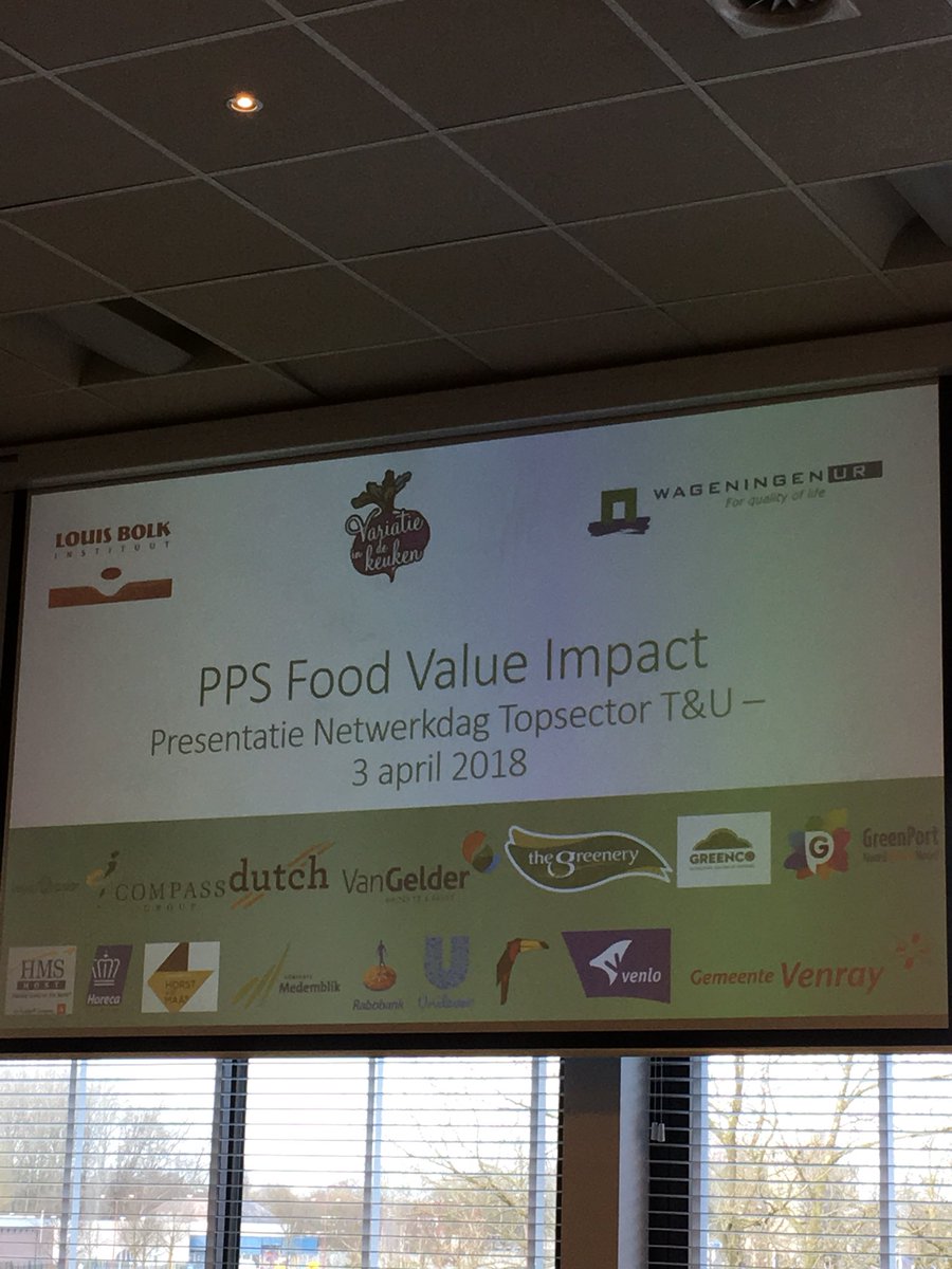 TopsectorTU's tweet photo. Start deelsessies #TKIEvent Food Value Impact in 3 casussen: out of home, werkomgeving en online foodboxen om mensen meer groente &amp; fruit te laten eten! https://t.co/9An800WSUT