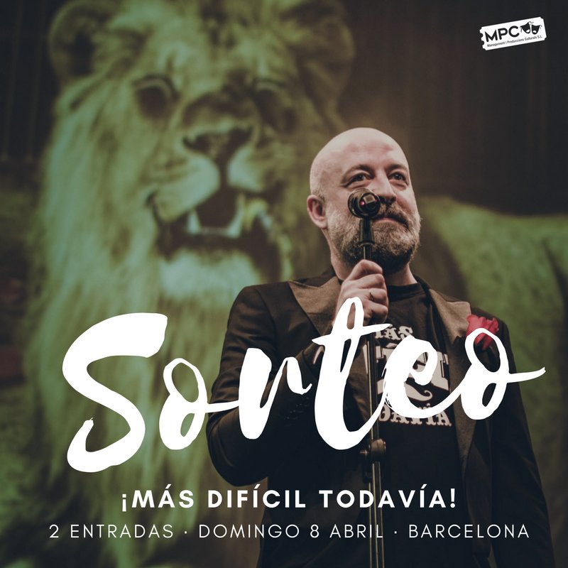 MPC_management's tweet photo. #SorteosMPC
Aún puedes participar en el sorteo de nuestro #instagram [mpcmanagement] ¡2 entradas para ver a Goyo Jiménez! https://t.co/RSMU5oFgm7