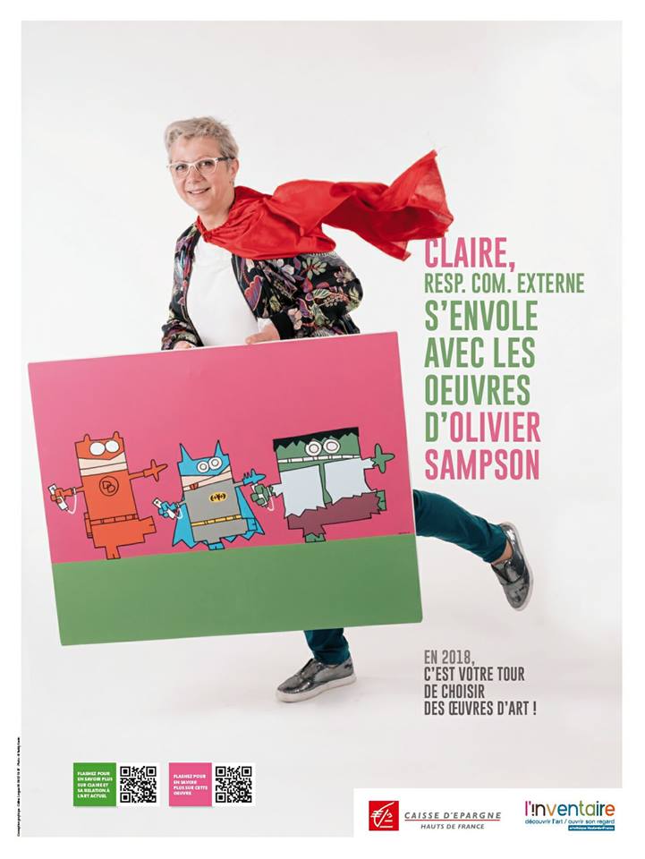 LinventaireHDF's tweet photo. Et pour terminer notre série de portraits en beauté et avec humour, on vous présente Claire à l'enthousiasme super communicatif...aux dires de ses collègues de la @CEHDF, qui a fait le choix d'accueillir des œuvres d'art dans ses locaux. https://t.co/li1j81UBrB