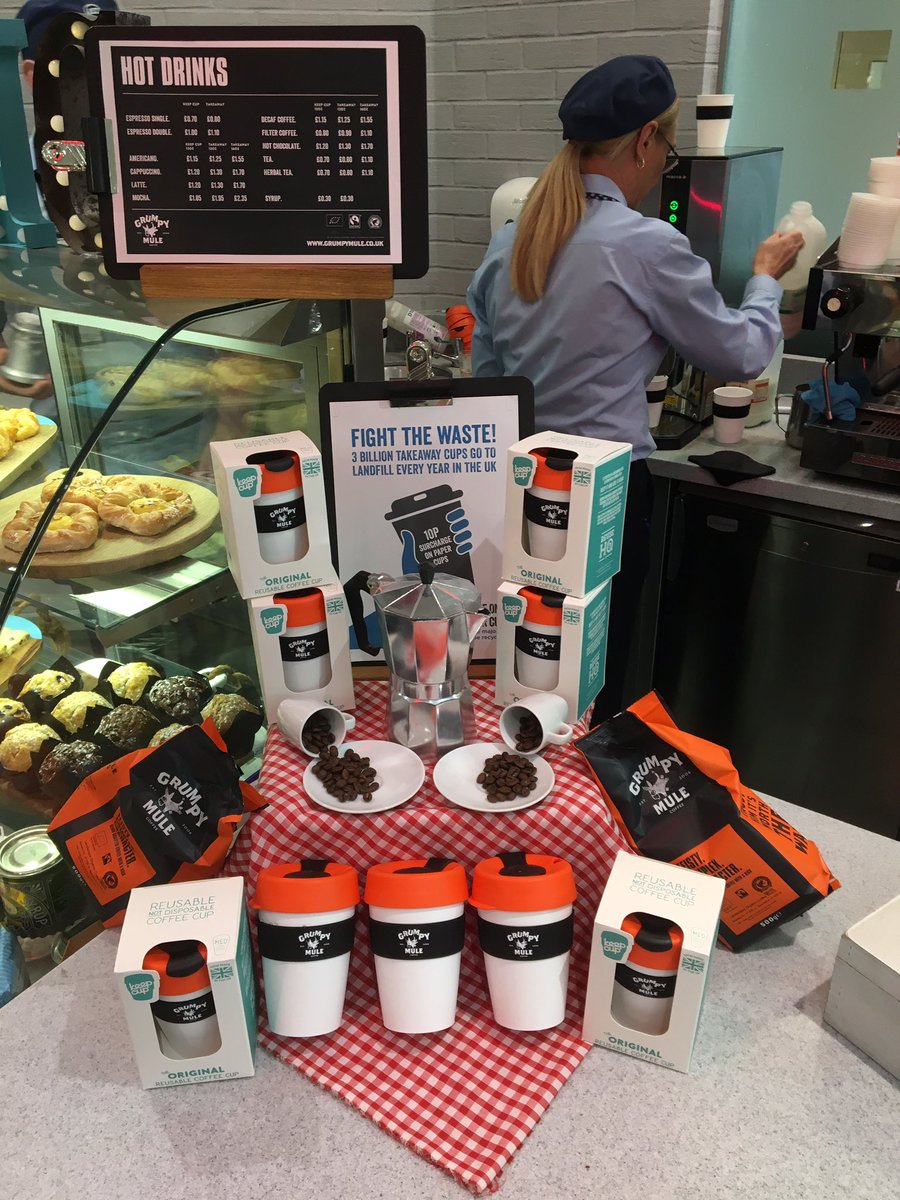 's tweet image. End to landfill! #keepcups ISS leading the way! @PetraBliss @markpaul1981 @AndyMcleoda @Maggiee2602 @sarahmorton1231 @The_Murph01