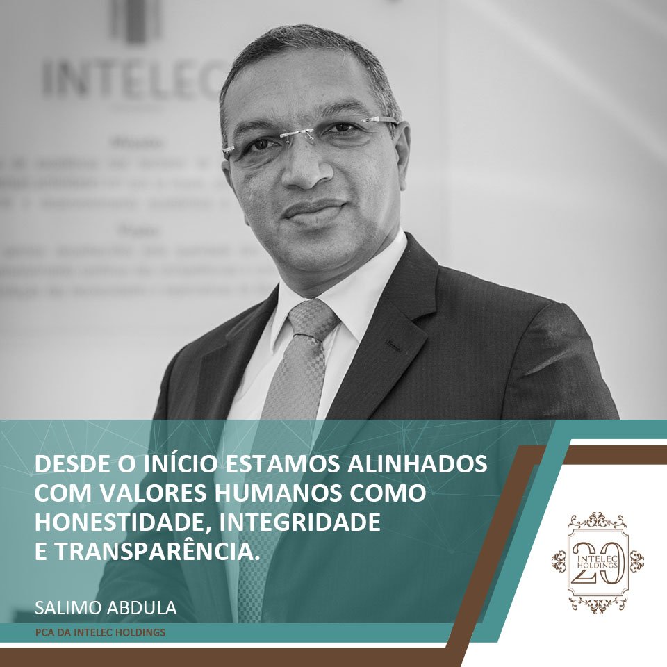 IntelecHoldings's tweet image. #VisãoEmpresarial

Nosso PCA, Salimo Abdula, destaca os principais valores da Intelec Holdings. bit.ly/2GRNSOY

#INTELEC