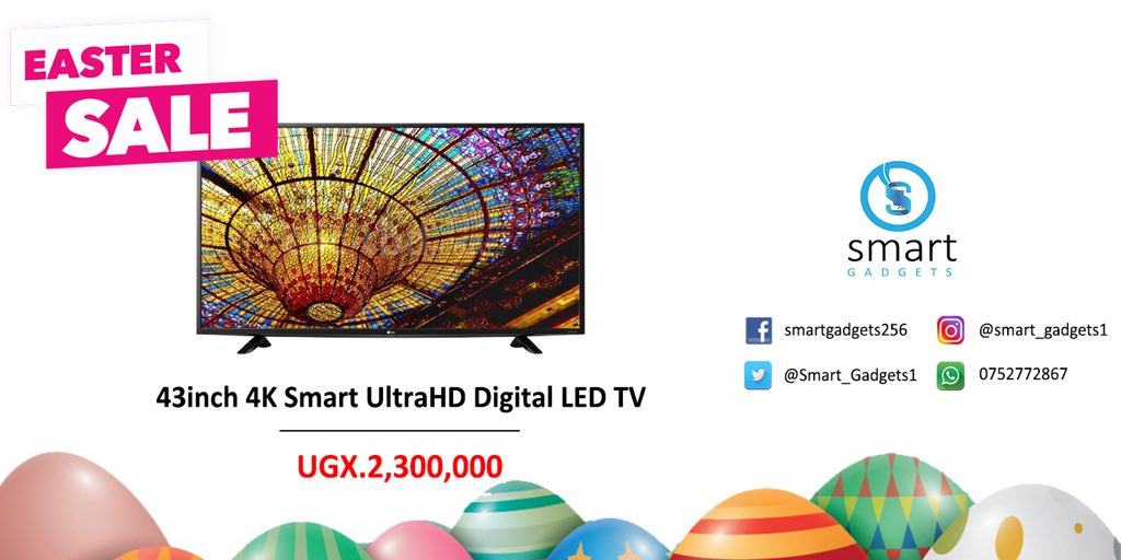 mark_keron's tweet photo. Also,for screen lovers, these are some very affordable TVs you can't miss out today on the very last day of the #EasterSale from @Smart_Gadgets1.check out detailed specifications for these and many more on their twitter/Facebook pages. https://t.co/dCXqDDaEHt