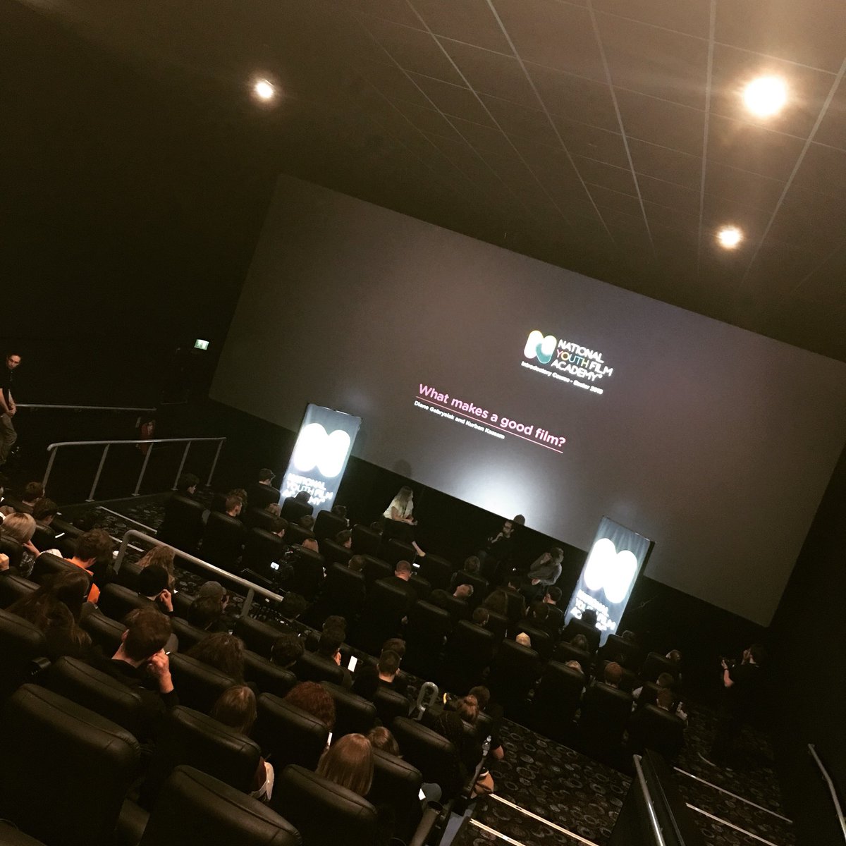 National Youth Film Academy workshop 
“What makes a Good Film” with Producer Kurban Kassam and Distributor Diane Gabryski #nyfa2018