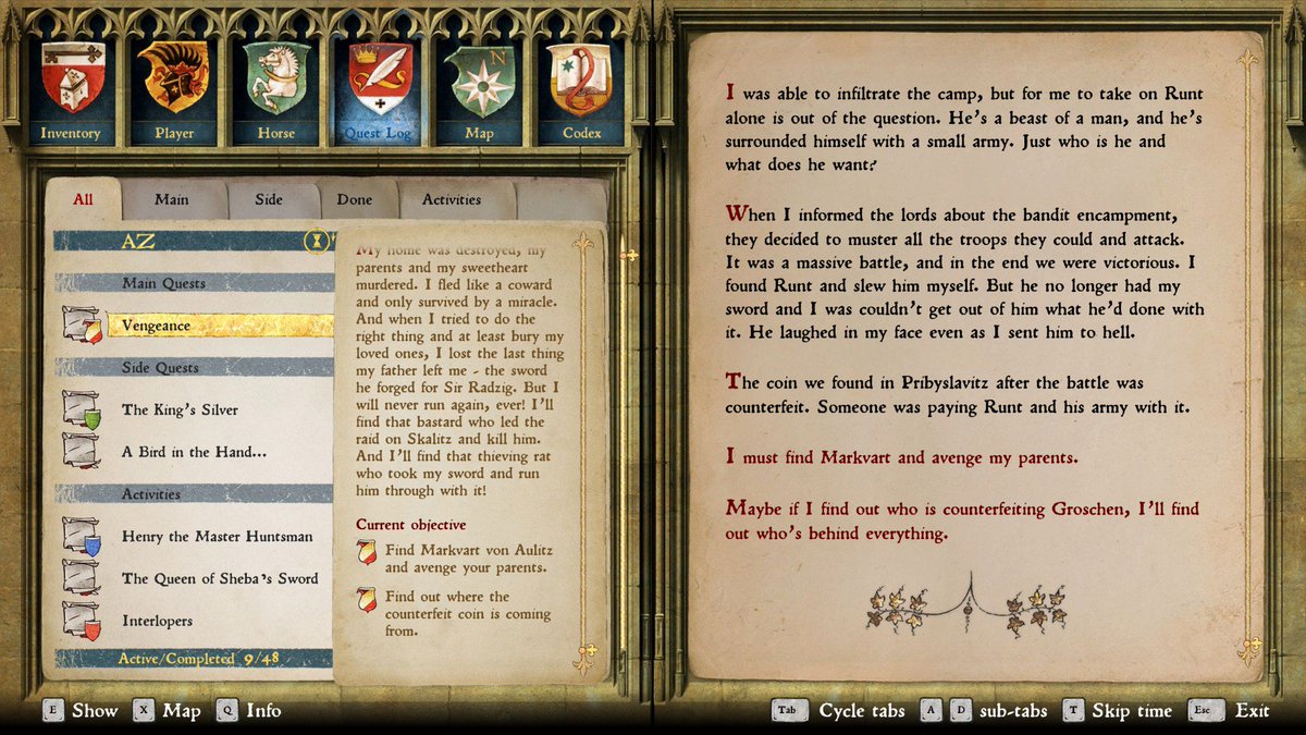 ComicBookTheory's tweet photo. @jan_rucker Hold on! I found the quest in the journal under "done", but It says Iv'e failed though I did everything correctly (Dropped the captive off at Rattay Prison, Read the Captives letter and received a notification to report to Radzig). Iv'e added images of the journal. https://t.co/zLMhNL4xJY