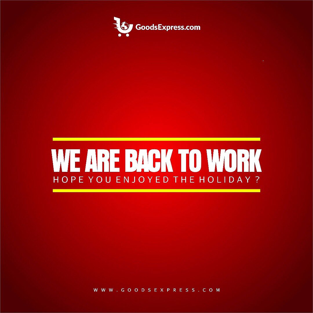 GoodsExpressNG's tweet photo. How was your Easter holiday ?😁

#GoodsExpressng #easter #easterholiday #shoptheworld #amazon #walmart #ebay #backtowork #payinnaira #usstores #freeshipping

https://t.co/8TyKwvR1h1 https://t.co/uzTj9HdBrn