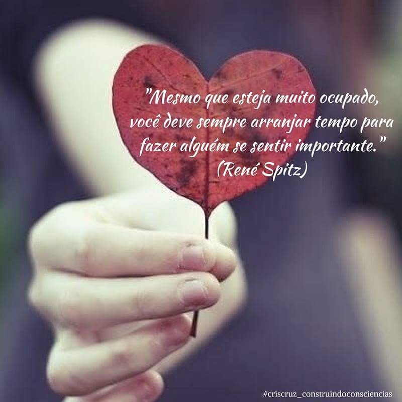 CrisCruzSP's tweet photo. Mensagem para refletir sobre atitude, atenção, carinho.
Marque seus amigos e comente suas ideias.
#atitude #comportamento #atenção #carinho #prioridade #tempo #ReneSpitz #psicologos #psicologia #criscruz_construindoconsciencias https://t.co/b1XdFsveUm