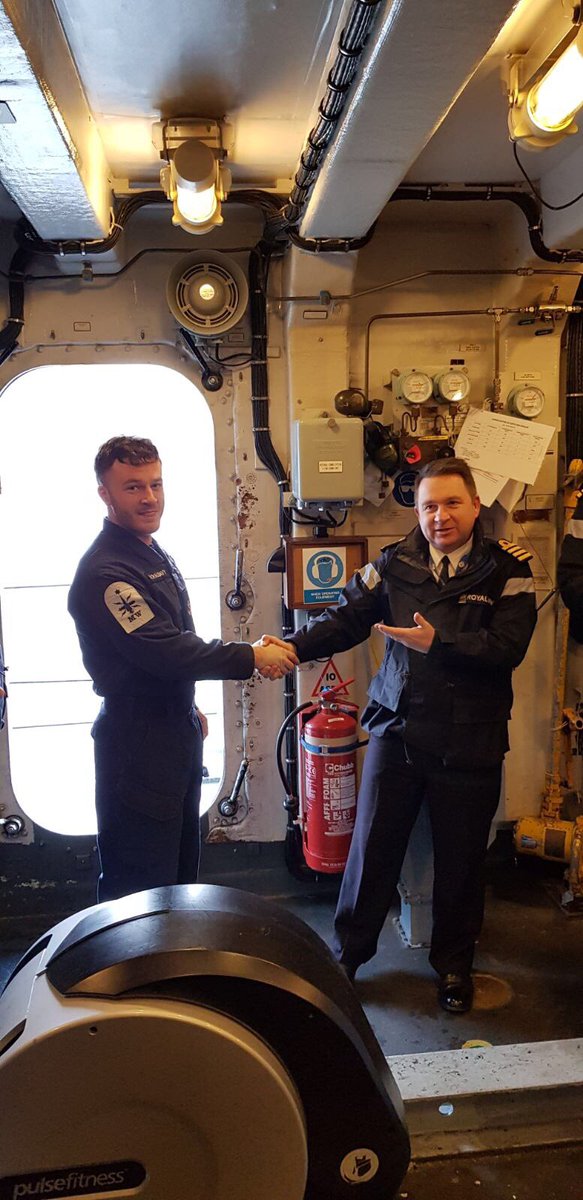 Awards given out to members of MCM1C1. Now Acting Leading Hand Rawson and a LSGCM for PO O'Rourke <a href="/MCM1_CREW1/">HMS Penzance</a> @CaptainMFP <a href="/RoyalNavy/">Royal Navy</a>