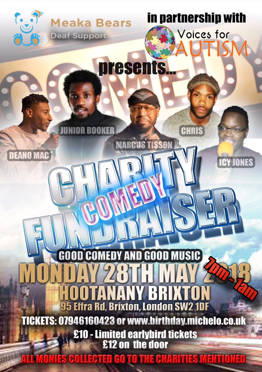 meakabear's tweet photo. Please come us and support this Awsome event! #comedy #charitytuesday #meakabears https://t.co/RyR0GNYXHY