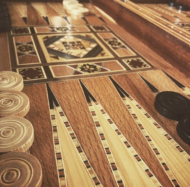 Join us for our weekly backgammon tournament every Tuesday night at 19:00 at Arez Café!
