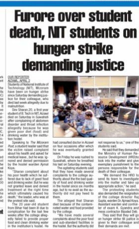bharatbkt's tweet photo. #NITMZ_DEATH
#Devsharan
#JusticeForDevsharan https://t.co/yPRzfXDgkx