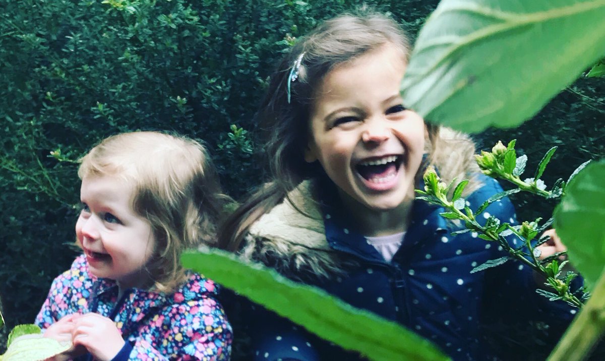 Kids don’t always need loads of toys to play with, these two were more than happy hiding in this bush! #playoutside #GoOutside #TuesdayThoughts