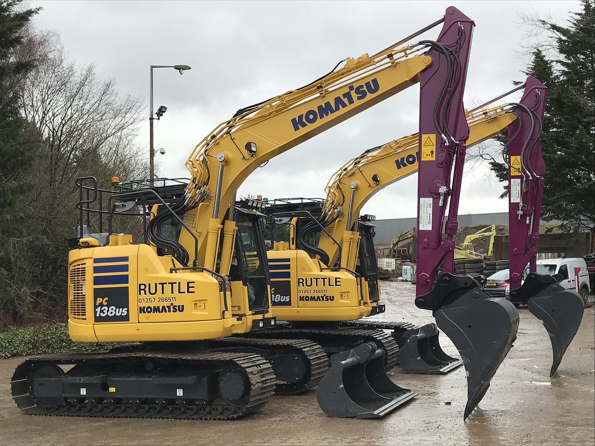 ruttleplant's tweet photo. Great work from the prep team turning around two new Komatsu PC138US-11 ready for hire.
#komatsu #zeroswing https://t.co/MkwFBurRaT