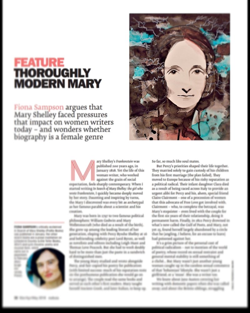 Federica_fez7's tweet photo. My Portrait of #MaryShelley for the magazine Mslexia and an amazing article wrote by Fiona Sampson!
It is an honor for me, thank you!
🎨 #MaryWollstonecraftShelley #Frankenstein #MaryWollstonecraft  #romantic #literature  #art  #artists #arte #federicamasini #thelastman #Lodore https://t.co/OujvPrUb7O