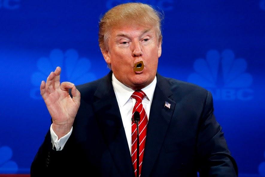 viewfrommyoffic's tweet photo. #CheatinDonald tweetin out his sphincter shaped mouth this AM https://t.co/y80ecj8Us5