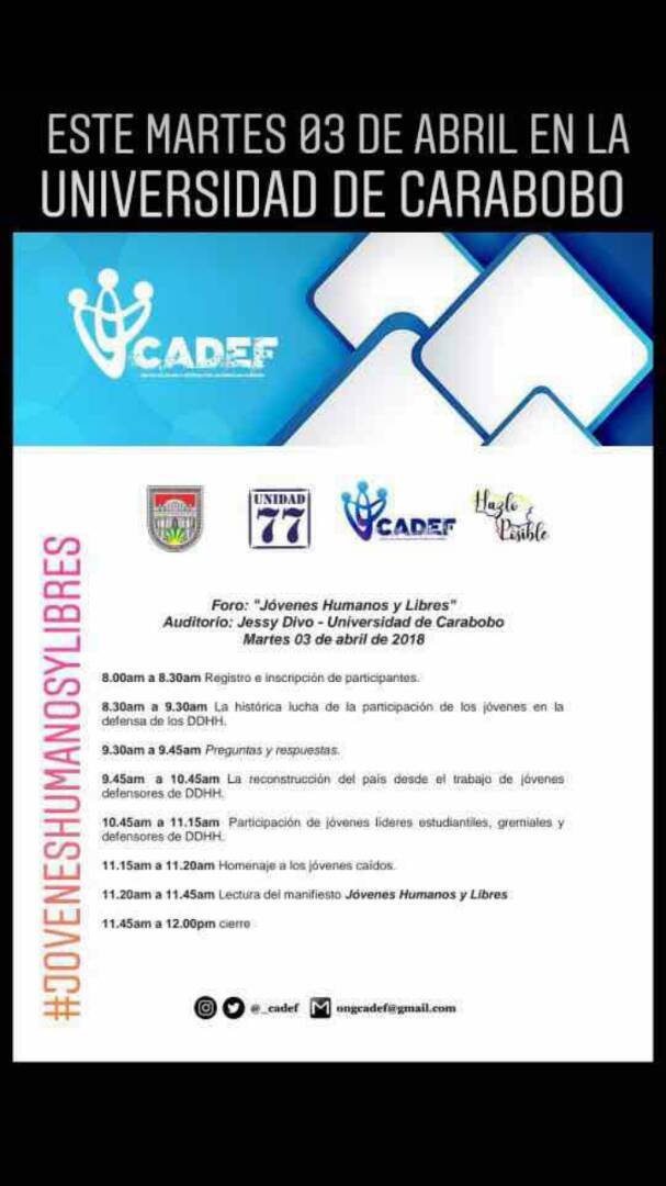 100EUJAP's tweet photo. Mucho exito el dia de hoy muchachos @_cadef Orgullosos de ustedes y sus logros. Gracias a @Ucarabobo por apoyar esta iniciativa. https://t.co/HS8xlNUoZf