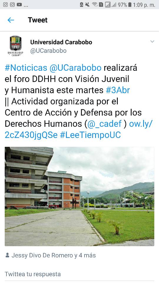 Mucho exito el dia de hoy muchachos <a href="/_cadef/">CADEF</a> Orgullosos de ustedes y sus logros. Gracias a @Ucarabobo por apoyar esta iniciativa.