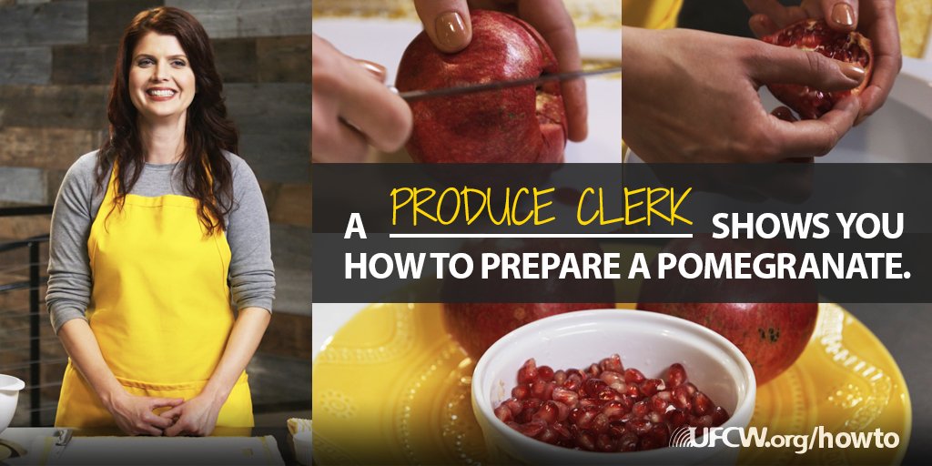 UFCW's tweet image. Eating healthier? Learn how to use the king of the antioxidants, #pomegranate, in fresh snacks and meals: ow.ly/JVPA30jhT8g  #UFCWHowTo #superfood