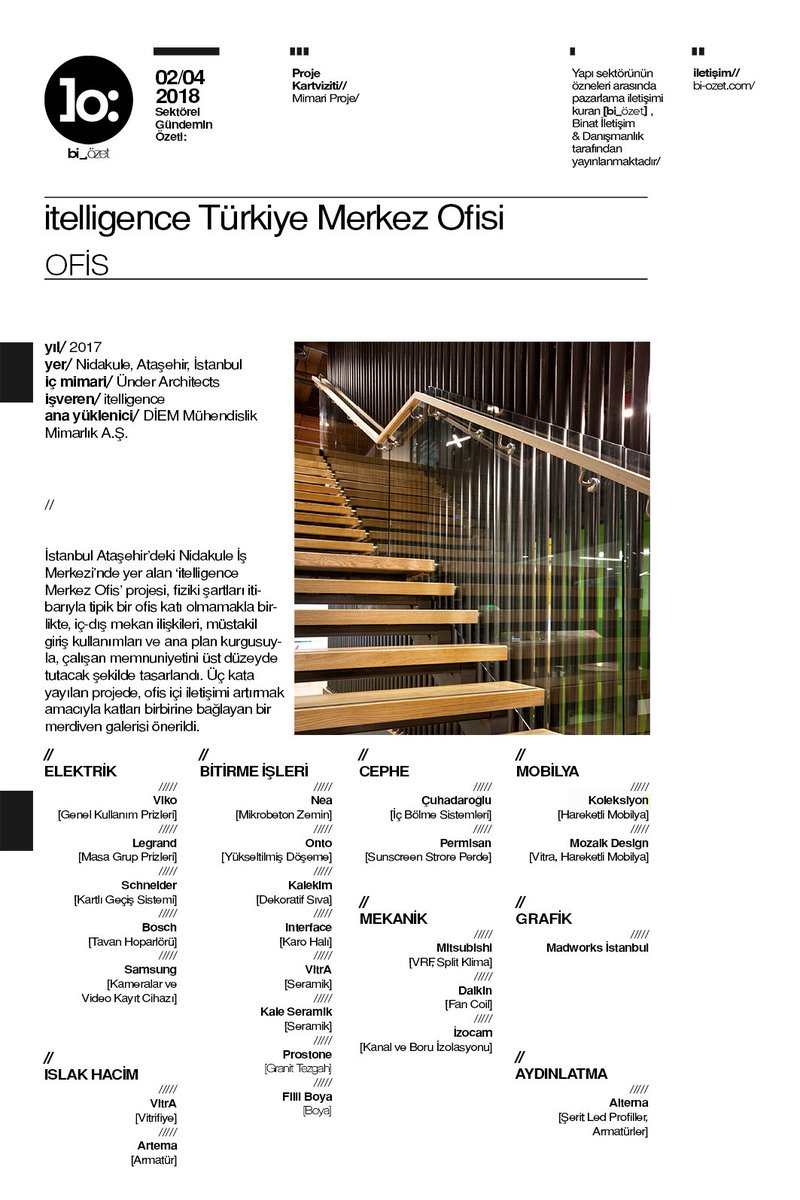 bi_ozet's tweet photo. bi_özet'te Haftanın Projesi @underarchitects'ten "@itelligenceTR Merkez Ofisi" @KalekimAS @InterfaceTurkey @VitrATurkiye @Kalebodur @filliboya @Permisanperde @LegrandTR @SchneiderElec @IzocamOfficial @Koleksiyon @ArtemaTurkiye @DaikinTurkiye @BoschTurkey https://t.co/WMEMuerPAD https://t.co/UmWQtYKc2s