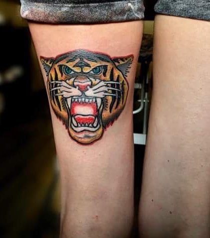 ValeryMuaValery's tweet photo. Welcome to the jungle #tattoo  #Tiger #colors #jungle https://t.co/oLeFh4RaPd