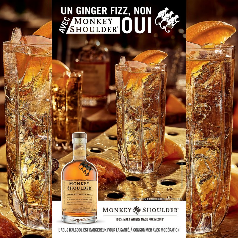 VizeumF's tweet photo. IN THE NEWS!
@VizeumF accompagne #WilliamGrantandSons et son Whisky #MonkeyShoulder en Affichage jusqu'au 10 avril et sur le social media jusqu'au 1er juin mettant en avant 5 cocktails originaux, comme ici, le #gingerfizz... https://t.co/RTOjglj3sS