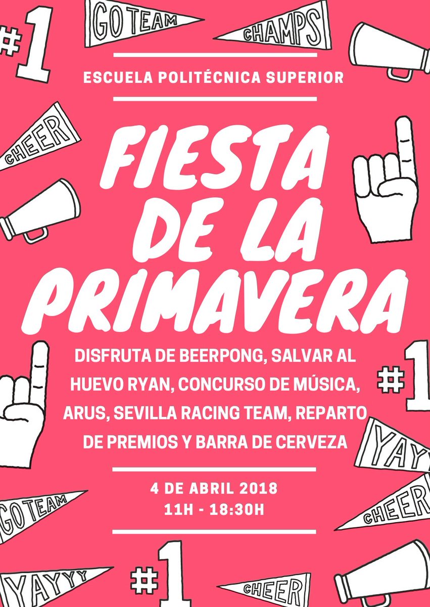 Delegacion_EPS's tweet photo. ¿Estáis listos para la fiesta de la primavera? ¡Es éste miércoles 4 de Abril de 11:00 hasta las 18:30 en la que os esperamos con varios eventos preparados! https://t.co/4OtywpuOhr