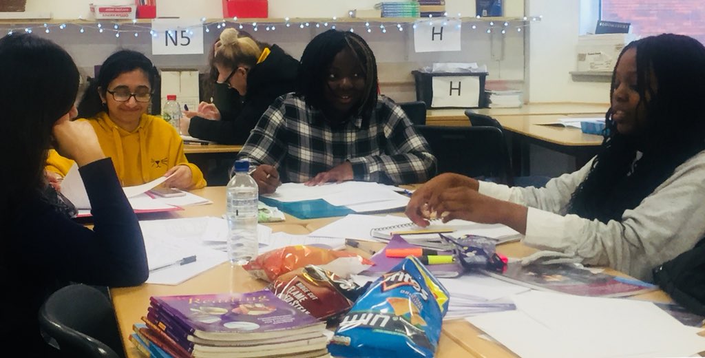 WhitehillLangs's tweet photo. Happy faces. Hard at work. One of these things is true. https://t.co/YttHEbNxum