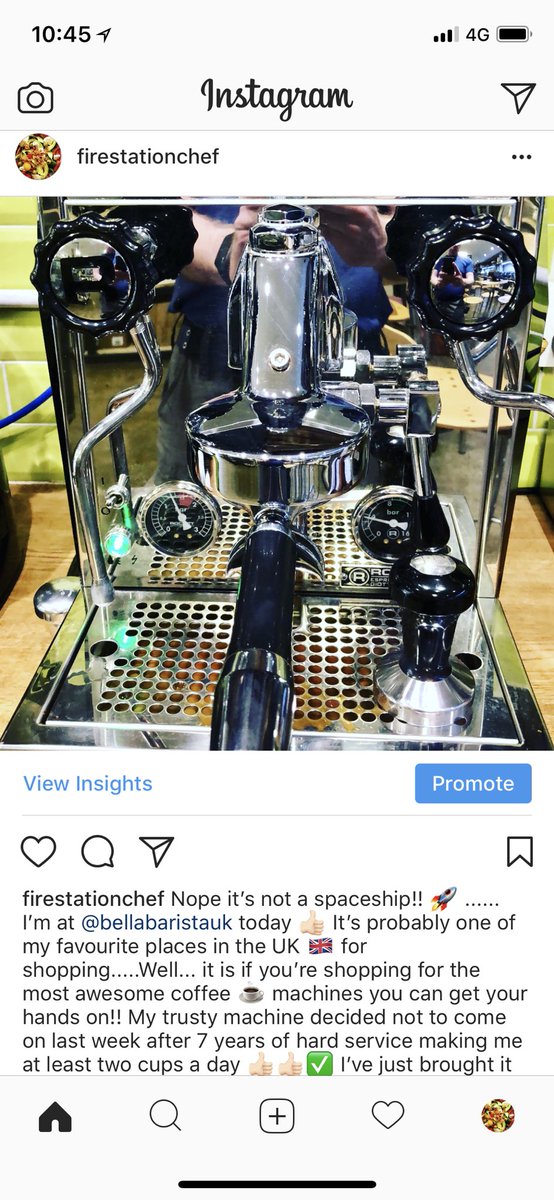 Rich Davis Fire Station Chef ๐จ๐ผโ๐ (@firestationchef) on Twitter photo Iโm at <a href="/bellabarista/">Bella Barista</a> getting my #coffee machine serviced. Outstanding customer service. Highly recommended. ๐๐ป Iโm at <a href="/bellabarista/">Bella Barista</a> getting my #coffee machine serviced. Outstanding customer service. Highly recommended. ๐๐ป