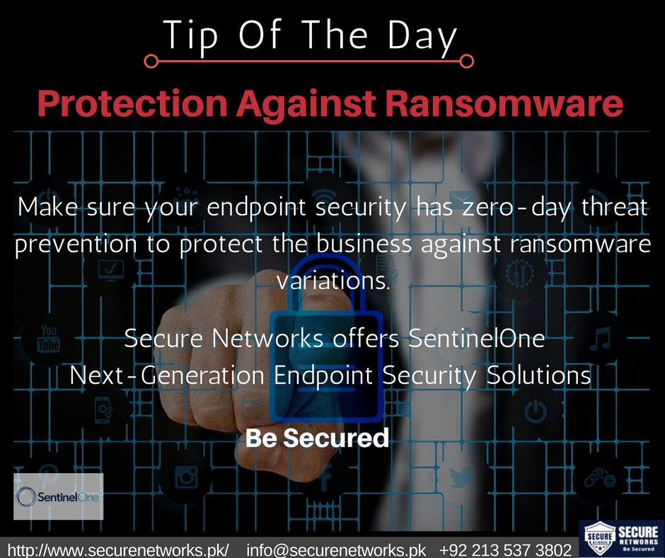 SecureNetworksp's tweet photo. Tip of the day!
#SecureNetworksPvtLtd
#ITSecurity
#ITSecuritySolution
#EndpointSecurity
#Ransomware
#TipOfTheDay
#NextGenerationITSolutions
#DigitalSecurityCompany
#CyberAttacks
#SentinelOne
#BeSecured
https://t.co/bhA2Sn7C9K
+92 213 537 3802
info@securenetworks.pk https://t.co/opnocPYEYS