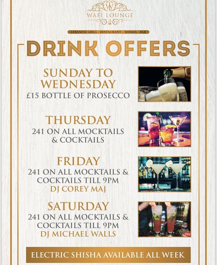 wafi_lounge's tweet photo. We have drinks offers every day here @wafi_lounge 
#prosecco #241 #241cocktails #newcastlenightlife #mocktails #cocktails https://t.co/VL7jWOqGEl