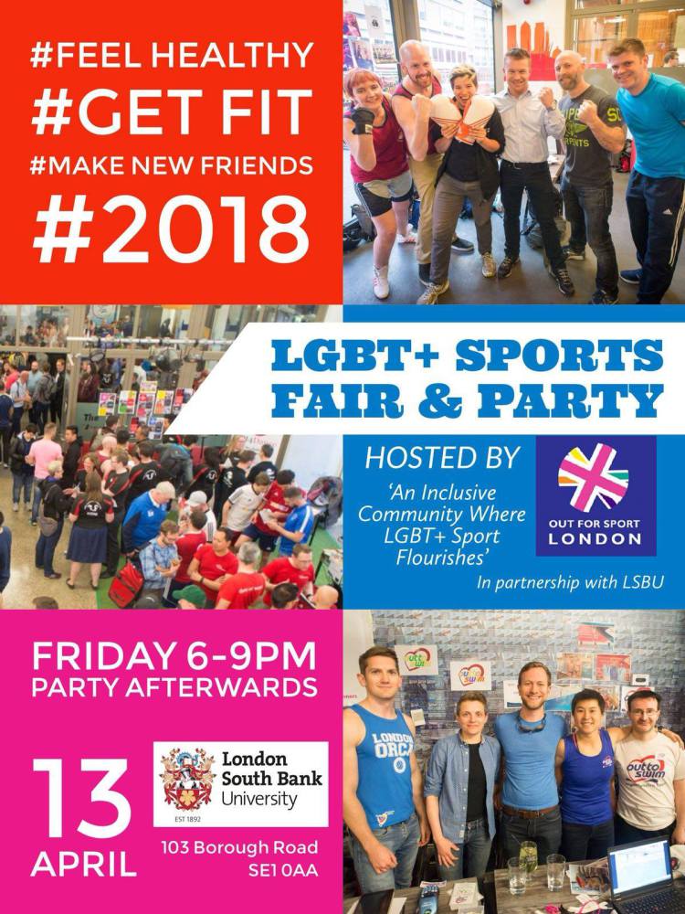 MattHill_OFS's tweet photo. It's now less than #100DaysToPride so if you still need someone to march with, why not join a sports teams? It's only 10 days until the LGBT+ Sports Fair with @SONET_LSBU on 13th April....more than 30 sports to choose from! https://t.co/73LOOY55ja https://t.co/Gnt7y2Ydtk