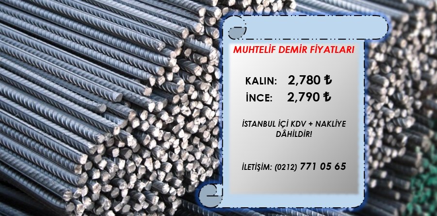 Güncel " Muhtelif İnşaat Demir'i " fiyatlarımız ilginize sunulmuştur... 👍🏻