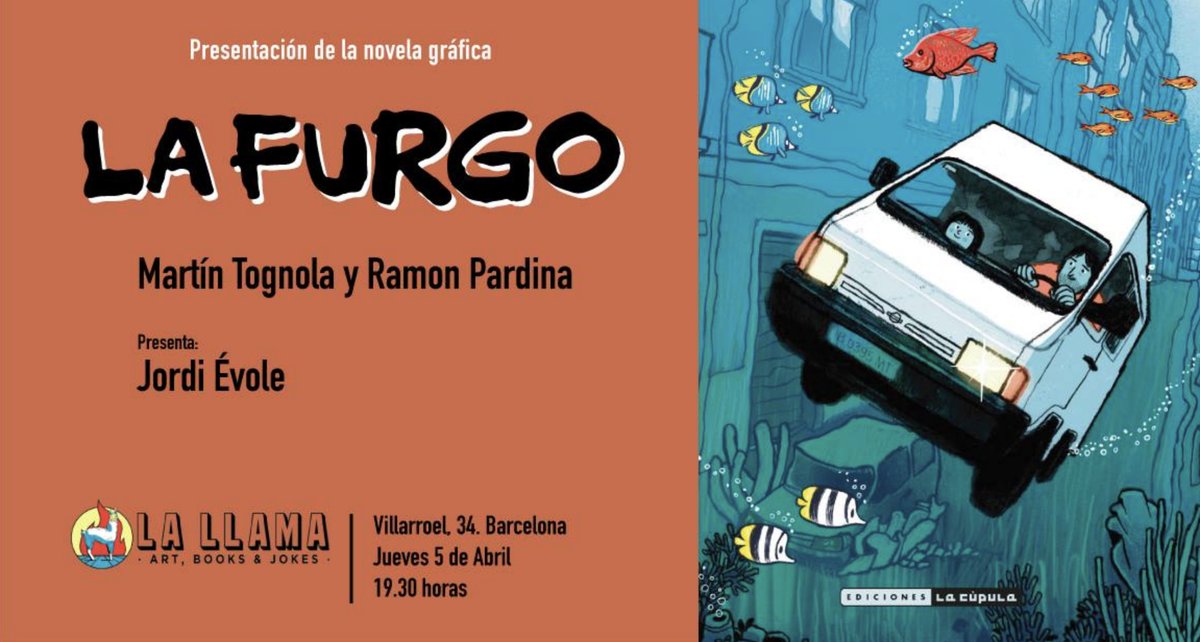 APICAPIC's tweet photo. #APICagenda
Hola! Què tal han anat les vacances?

Us portem un pla molt guai per encetar la setmana! 

L'il·lustrador i #APICsoci @martintognola presenta el seu còmic "La Furgo" amb Ramon Pardina, @jordievole i @LaCupulaComic

Tota la info 👇 https://t.co/zF193a5j6X