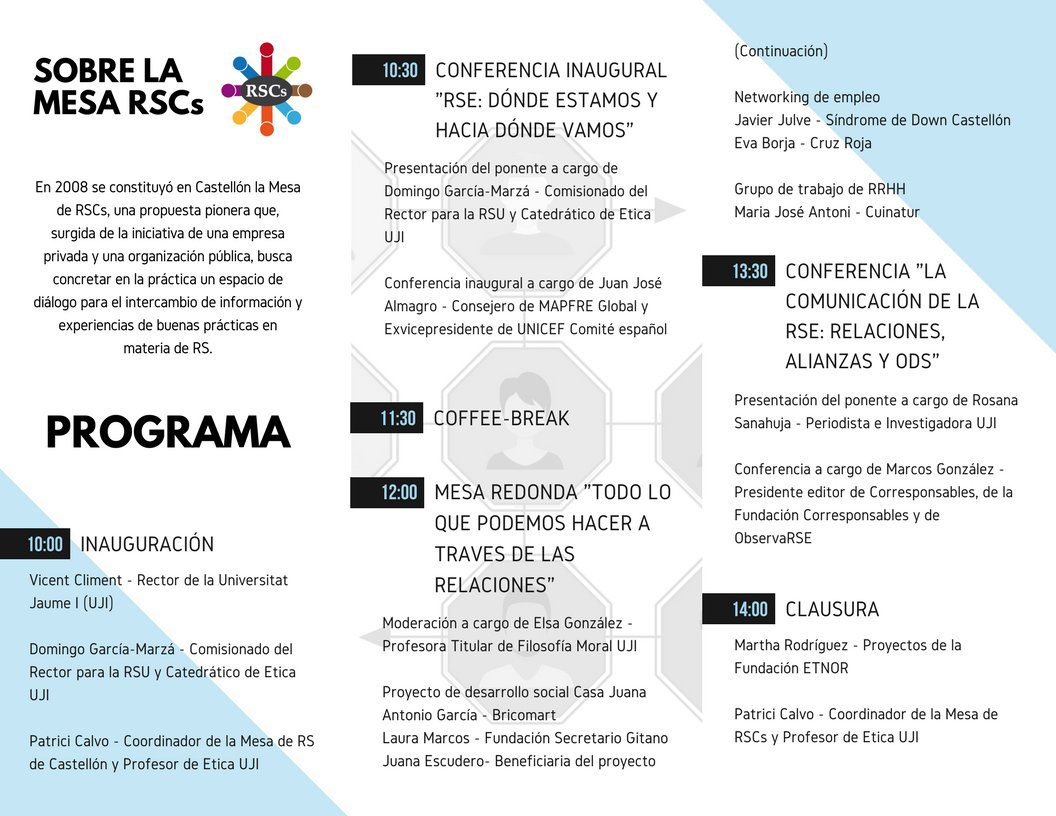 marcosgonzalezm's tweet photo. Encantado de participar y apoyar desde @Corresponsables en esta II Jornada de Responsabilidad Social organizada por la #MesaRSC de #Castellón sobre cómo fomentar la #RSE a través de las relaciones con tan buenos ponentes #territoriosresponsables https://t.co/Xy6jplupY2