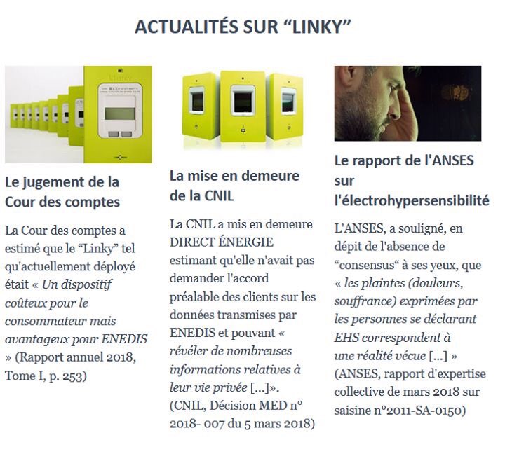 Comment refuser l’installation d un #linky ? Une newsletter passionnante ;-) <a href="/refus_linky/">RefusLINKYenJUSTICE</a> <a href="/CLeguevaques31/">Christophe LEGUEVAQUES</a> <a href="/MySMARTcab/">MySMARTcab</a> <a href="/corinnelepage/">Corinne Lepage</a>