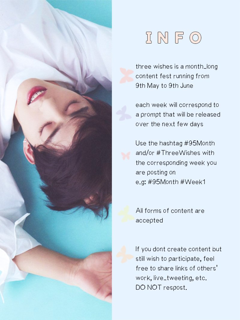 SVT95NET's tweet photo. ✩°｡⋆ INFORMATION, RULES &amp; LUCKY DRAW DETAILS .ﾟ｡☆*

#ThreeWishes #95Month https://t.co/gHq1j6Gla7