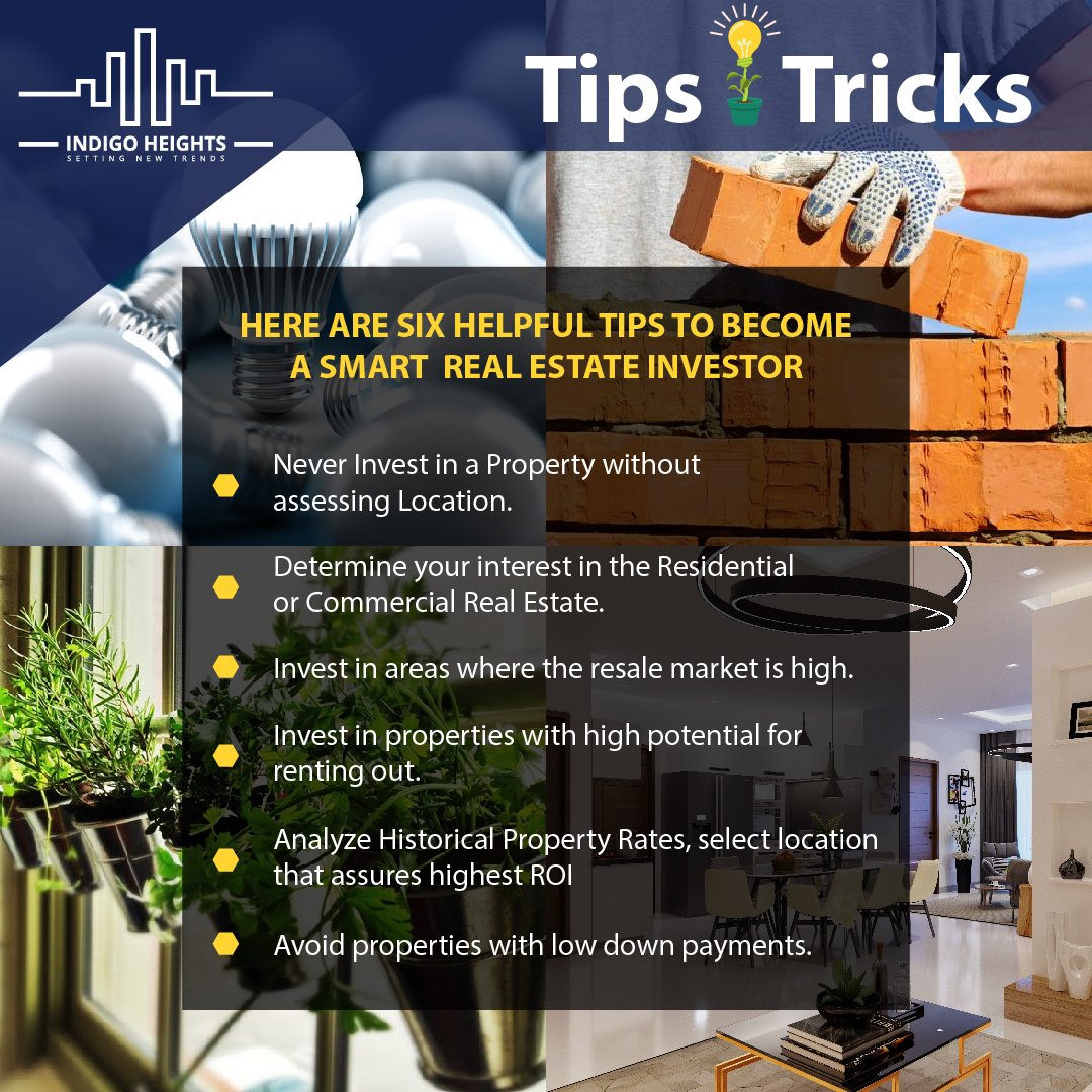 Indigo_pak's tweet photo. Tips &amp; Tricks to Become a Smart Real Estate Investor 
Many people over the years have realized that real estate investing can be a great way to make an investment and watch it grow. Here are six helpful tips to become a smart investor. 
#Realestate #Investment #Tips https://t.co/7diQE8ngeD
