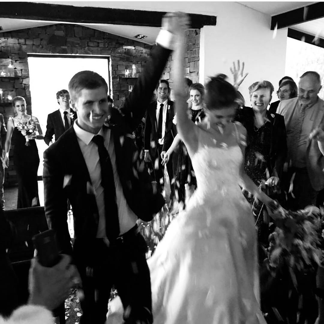 VesselinaP's tweet photo. What a beautiful moment! So much joy and love! Congratulations to the beautiful couple. ❤️ #bride #weddingdress #madewithlove 
“Love is not just looking at each other, it’s looking in the same direction.” #antoinedesaintexupery https://t.co/mamwzefPD2
