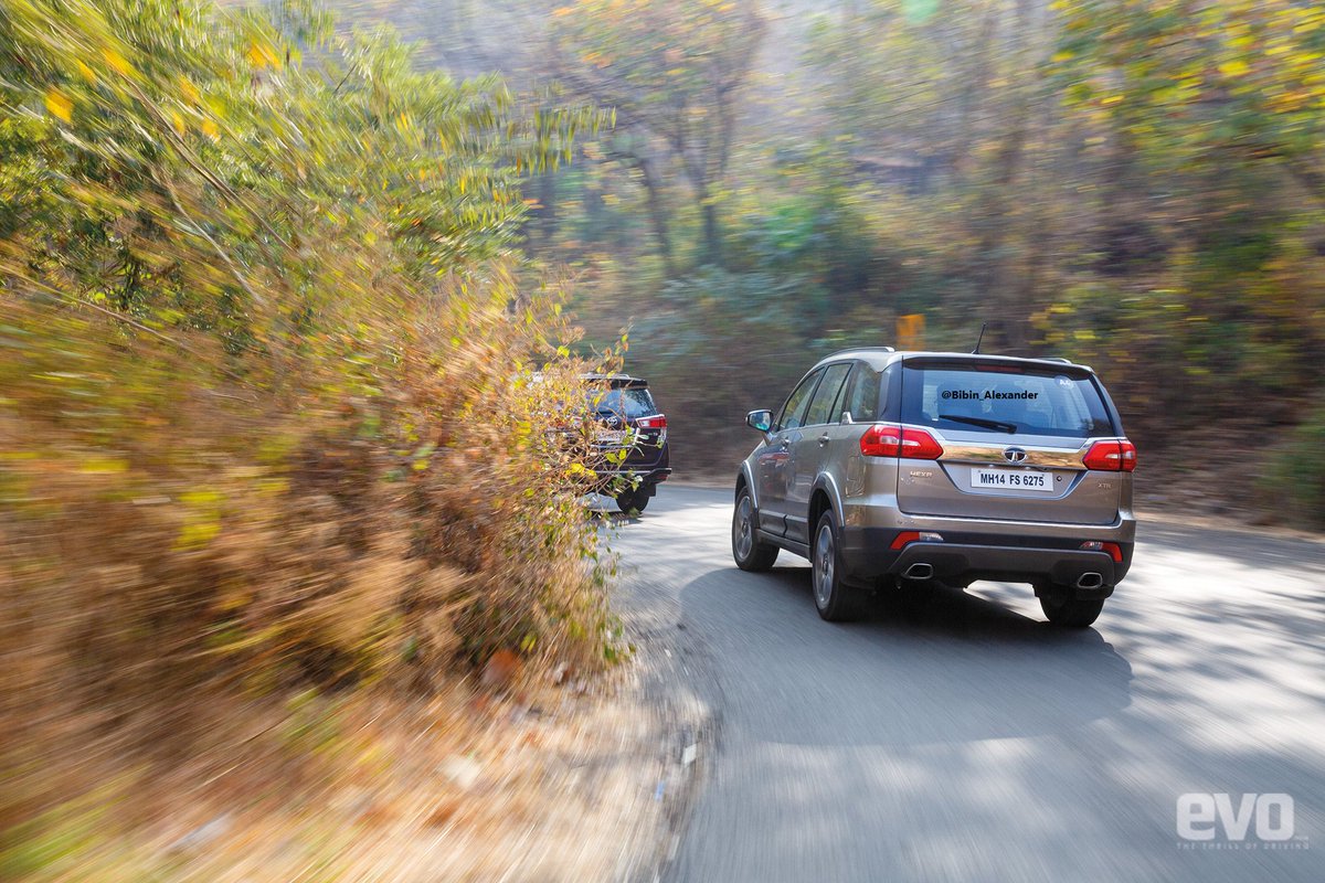 Bibin_Alexander's tweet photo. @evoIndia @TataMotors @jetairways A10) D. BMW X5 was not part of the 'Seven rounds with the Hexa' story #DriveWithSOUL #JetSetevo @evoIndia 

1) Hexa vs Innova Crysta
2) Hexa vs Ford Endeavour
3) Hexa vs Nano
4) Hexa vs Audi Q7

@Stubborn001 
@Deepaadhan 
@iammovieguru
@sonia06loach
@dantus19
@Celina_Tweets (1/2) https://t.co/qkSMC3cDgb