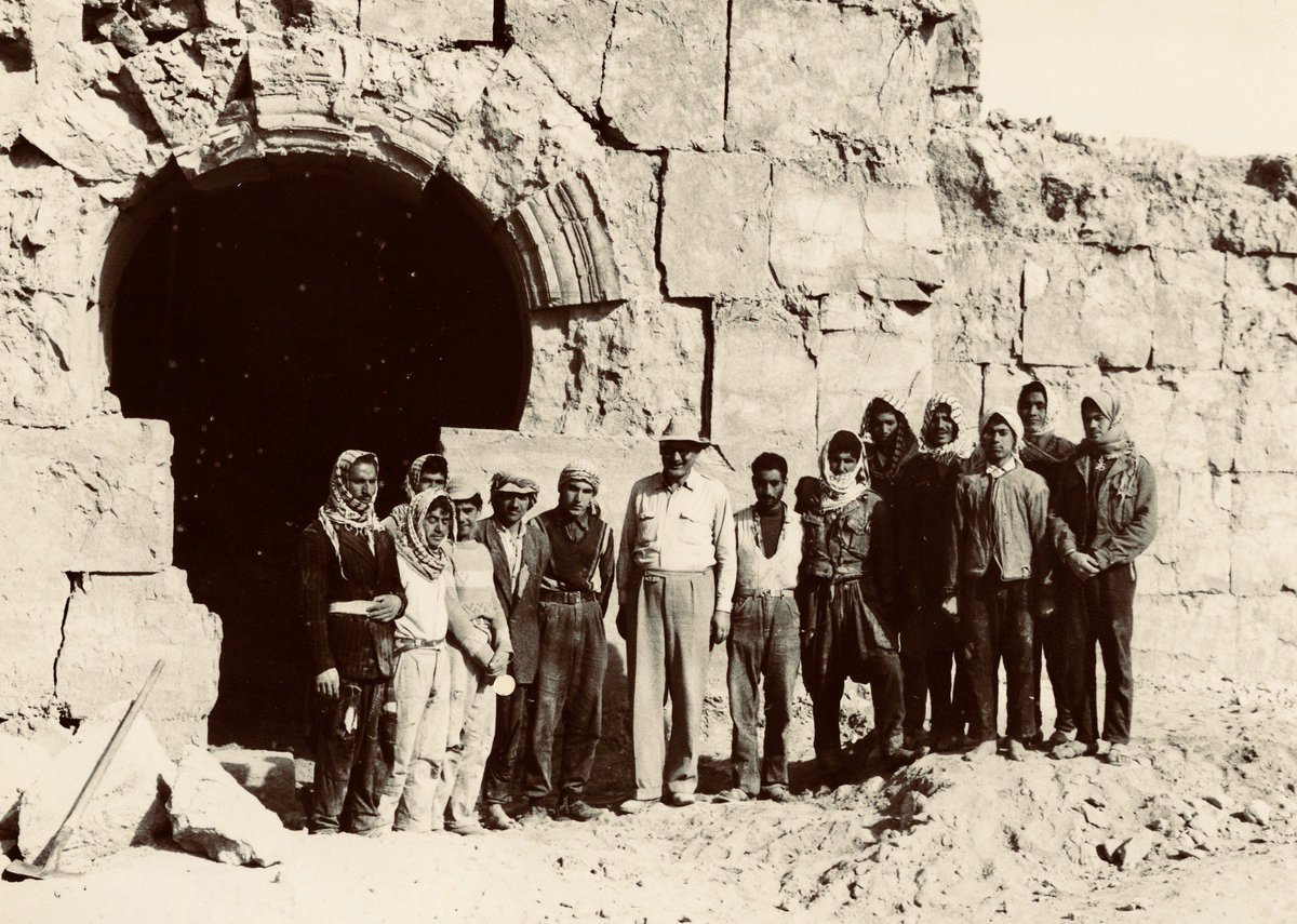 byzanzfreiburg's tweet photo. Johannes Kollwitz was born #otd 1904. Since his friend A. M. Schneider died while traveling with him to #Resafa via #Baghdad #railway between #Antioch and #Aleppo, Kollwitz alone became excavation director of the famous #Byzantine #Pilgrimage center #Sergiopolis since 1952. https://t.co/liCyO8jaxO