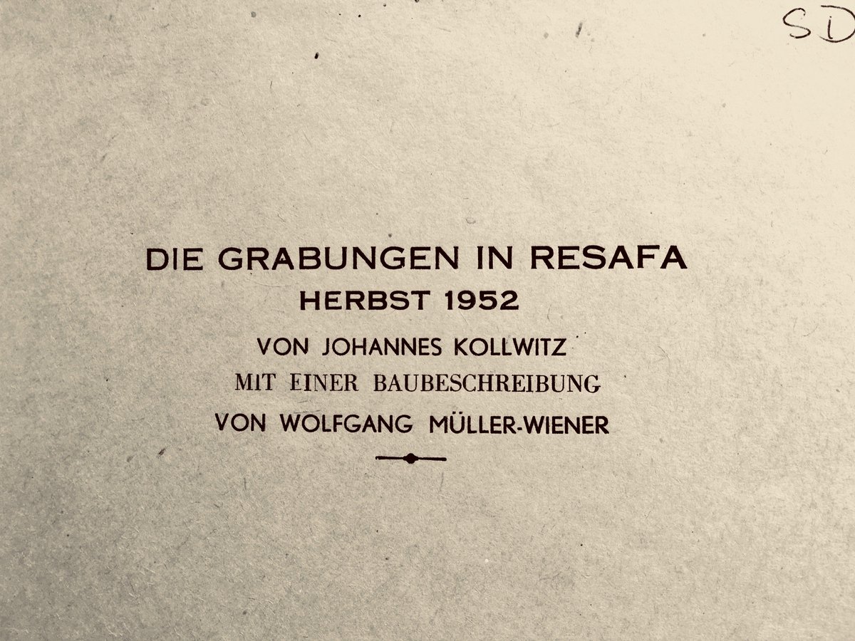 byzanzfreiburg's tweet photo. Johannes Kollwitz was born #otd 1904. Since his friend A. M. Schneider died while traveling with him to #Resafa via #Baghdad #railway between #Antioch and #Aleppo, Kollwitz alone became excavation director of the famous #Byzantine #Pilgrimage center #Sergiopolis since 1952. https://t.co/liCyO8jaxO