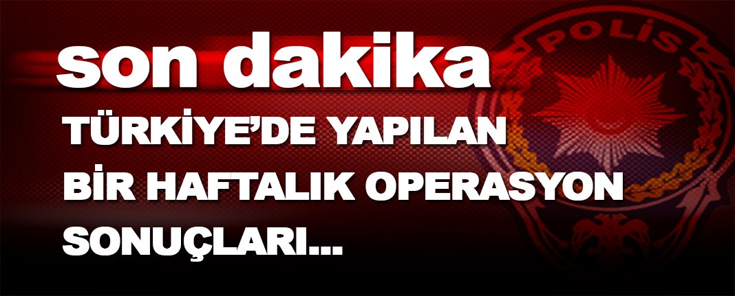 yerelalanya's tweet photo. Türkiye’de Son bir haftada yapılan operasyonların sonuçları...
https://t.co/7FjSnq8tGH https://t.co/lC0S6qpVba