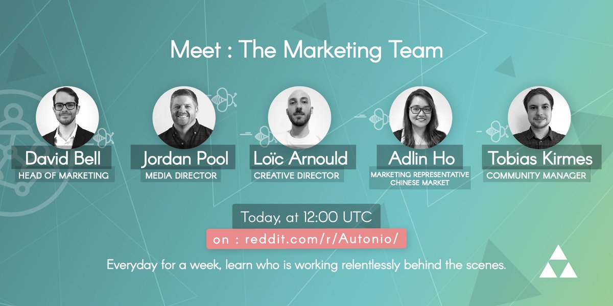 Meet the Autonio Team Day 1: Marketing!

It’s about time for Day 1 of our #AMA series featuring the Autonio Marketing team! The team will be over at our reddit answering questions all day so feel free to throw them a question!

reddit.com/r/Autonio/comm…

$NIO #NIO #Autonio