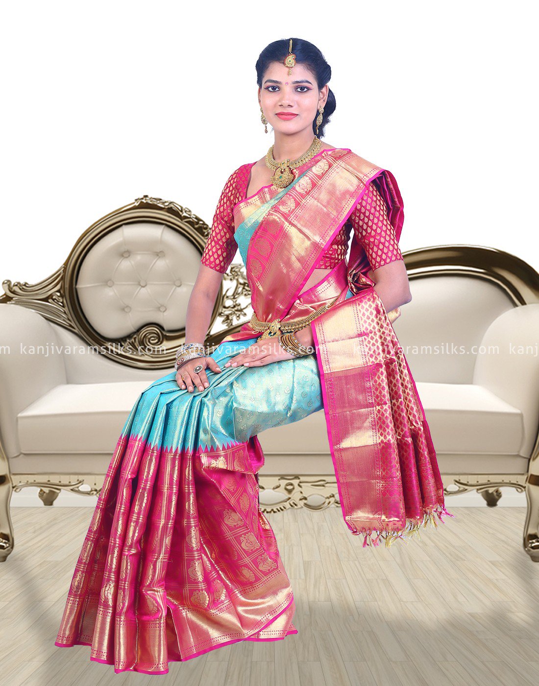 Kanchipuram Sarees Half And Half Tissue Kanchipuram Wedding Saree In Blue And Pink At T Co Lmercyp6do s Weddingsarees Weddingsilksarees T Co Kvkjg6z4op Twitter