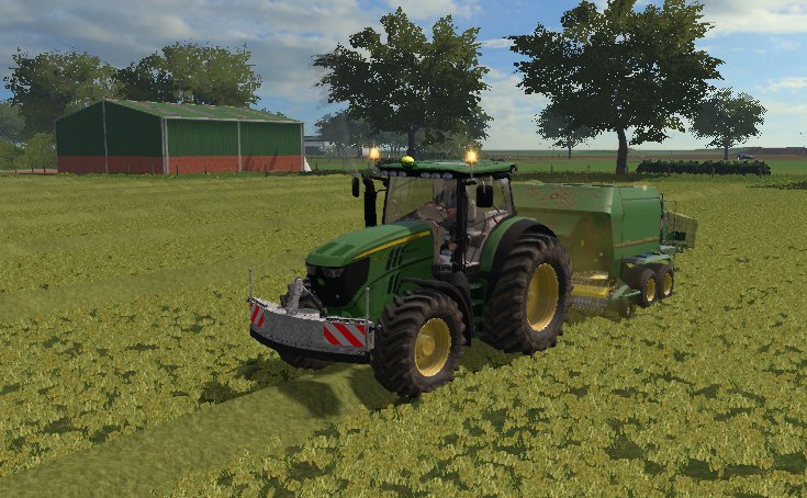 balen maken met de John deere
