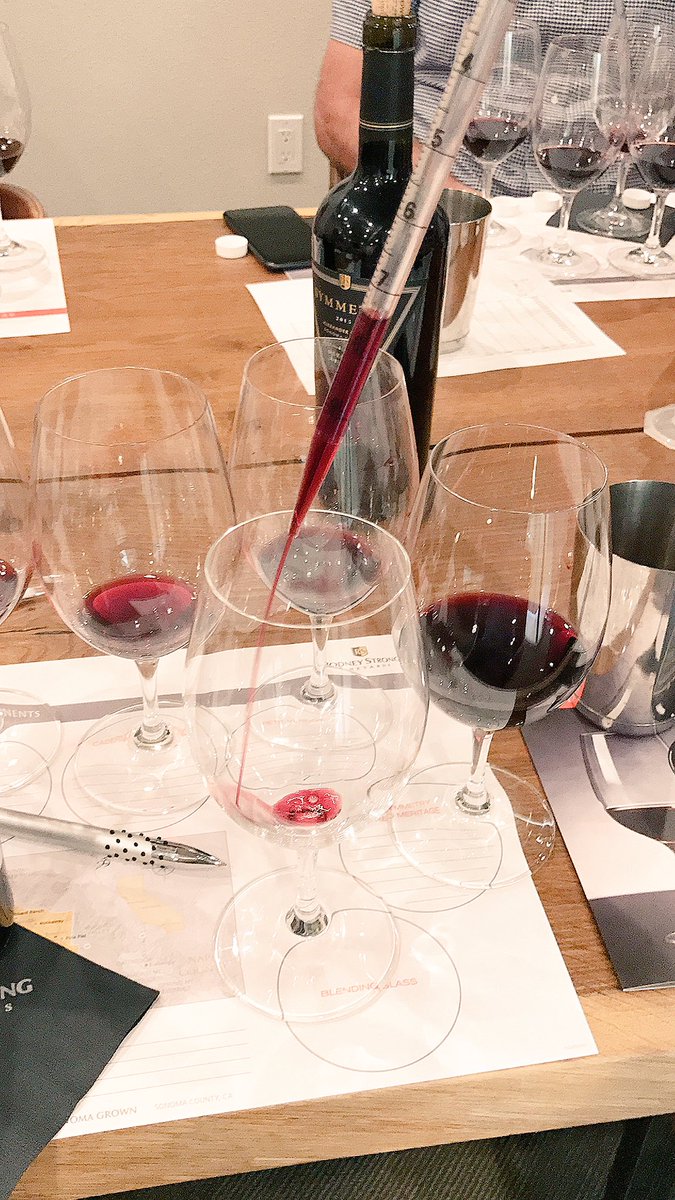 TheFermtdFruit's tweet photo. Had the opportunity to deconstruct the iconic @rsvineyards Symmetry Bordeaux blend, evaluate each variety and what it contributes to the finished wine, and then create our very own composition. You could too! Enter to win the Master Blender Sweepstakes: https://t.co/SCKVbfk5od 🍷 https://t.co/rQXN7UxGgR