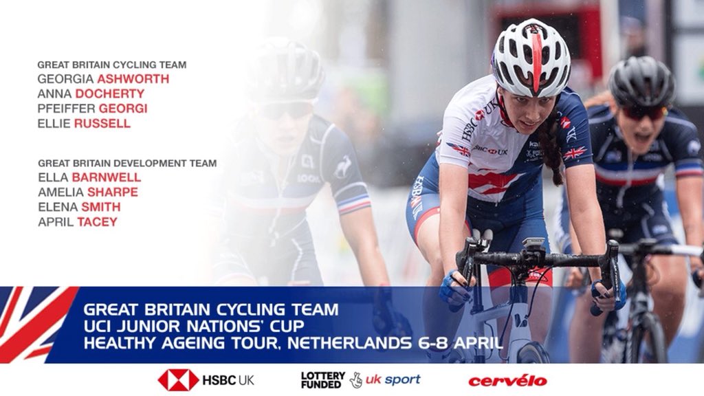 Team22WRT's tweet photo. Good luck to Georgia Ashworth and @april_tacey who are off to the @Healthyageingtr riding for GB :) #redwhiteandblue #blueandorange https://t.co/0s1CqwehGi