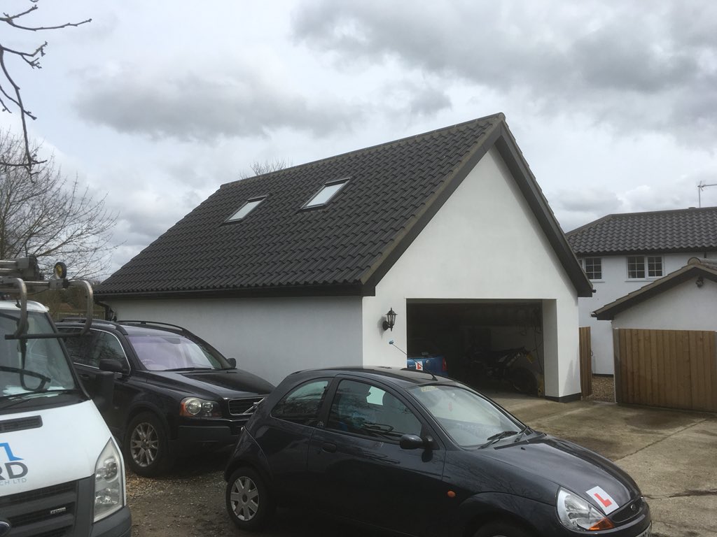 wardroofingltd's tweet photo. Completed photos of a job we began last year.
Pretty looking double garage with mezzanine floor in #Reepham.
Full pictures to follow. https://t.co/MxEld0cnSn