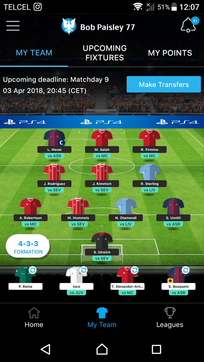 fantasy champions league my team